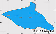 Political Simple Map of Tieli, cropped outside