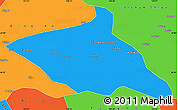 Political Simple Map of Tieli