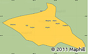 Savanna Style Simple Map of Tieli, cropped outside