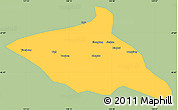 Savanna Style Simple Map of Tieli, single color outside