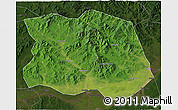 Satellite 3D Map of Tonghe, darken
