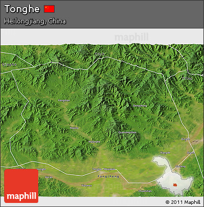 Satellite 3D Map of Tonghe