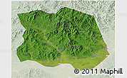 Satellite 3D Map of Tonghe, lighten