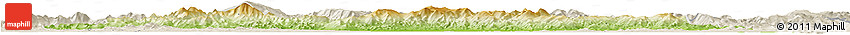Physical Horizon Map of Tonghe, shaded relief outside