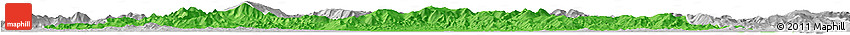 Political Horizon Map of Tonghe, lighten, desaturated