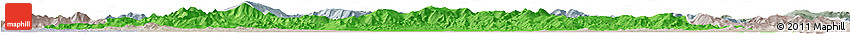 Political Horizon Map of Tonghe, lighten, semi-desaturated