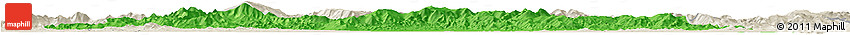 Political Horizon Map of Tonghe, shaded relief outside