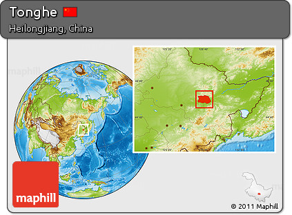 Physical Location Map of Tonghe