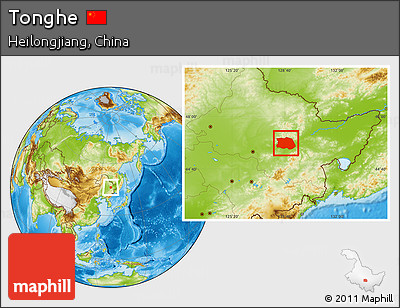 Physical Location Map of Tonghe