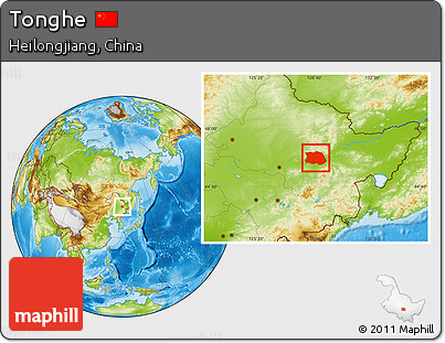 Physical Location Map of Tonghe