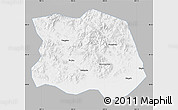 Gray Map of Tonghe, single color outside