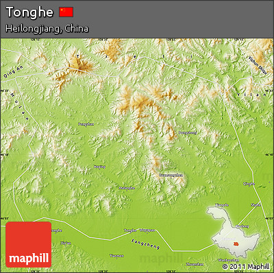 Physical Map of Tonghe