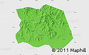 Political Map of Tonghe, single color outside