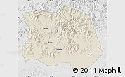 Shaded Relief Map of Tonghe, lighten, desaturated