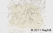 Shaded Relief Map of Tonghe, lighten