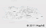 Silver Style Panoramic Map of Tonghe, single color outside