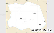 Classic Style Simple Map of Tonghe, single color outside