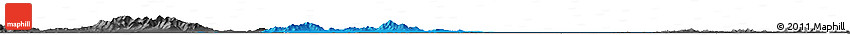 Political Horizon Map of Tongjiang, darken, desaturated