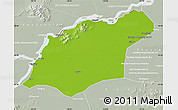 Physical Map of Tongjiang, lighten, semi-desaturated