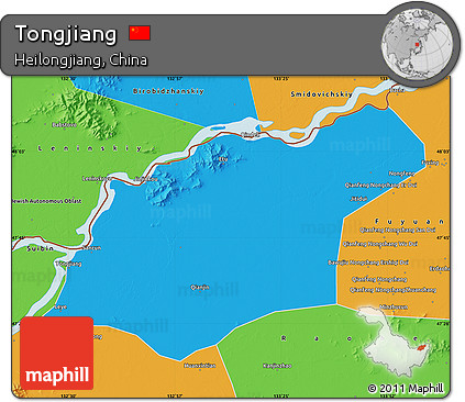 Political Map of Tongjiang