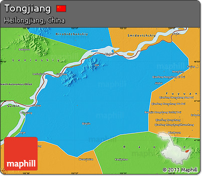 Political Map of Tongjiang