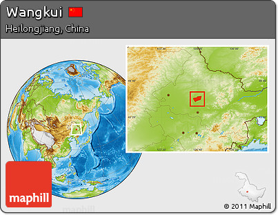 Physical Location Map of Wangkui