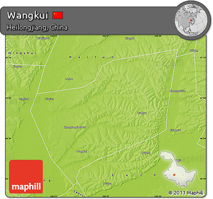 Physical Map of Wangkui