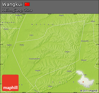Physical Map of Wangkui