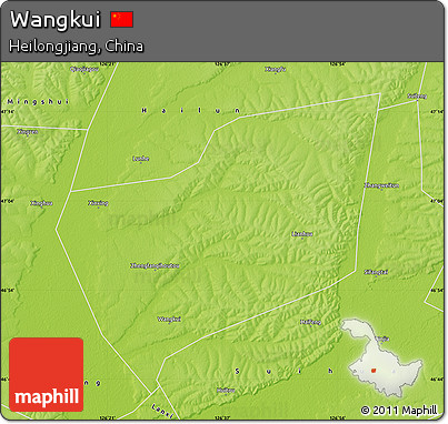 Physical Map of Wangkui
