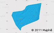 Political Map of Wangkui, cropped outside