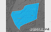 Political Map of Wangkui, darken, desaturated