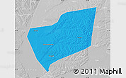 Political Map of Wangkui, lighten, desaturated