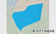 Political Map of Wangkui, lighten, semi-desaturated