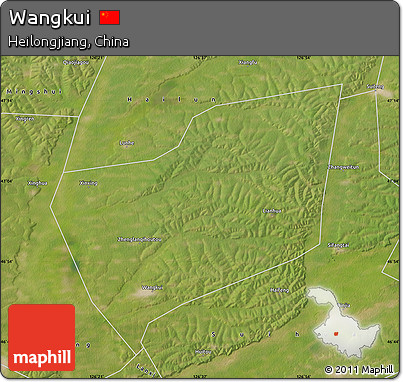 Satellite Map of Wangkui