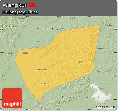 Savanna Style Map of Wangkui