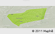 Physical Panoramic Map of Wangkui, lighten, semi-desaturated