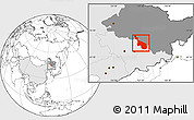 Blank Location Map of Wuchang, highlighted country, highlighted parent region
