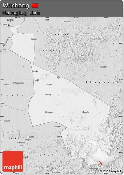 Silver Style Map of Wuchang