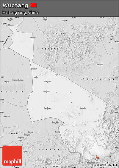 Silver Style Map of Wuchang