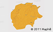 Political 3D Map of Xunke, cropped outside
