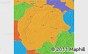 Political 3D Map of Xunke