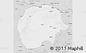 Silver Style 3D Map of Xunke