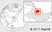 Blank Location Map of Xunke, highlighted parent region