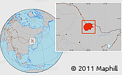 Gray Location Map of Xunke