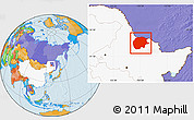 Political Location Map of Xunke, highlighted country