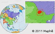 Political Location Map of Xunke