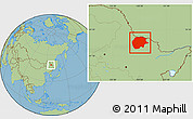 Savanna Style Location Map of Xunke