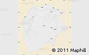 Classic Style Map of Xunke, single color outside