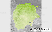 Physical Map of Xunke, desaturated