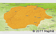 Political Panoramic Map of Xunke, physical outside